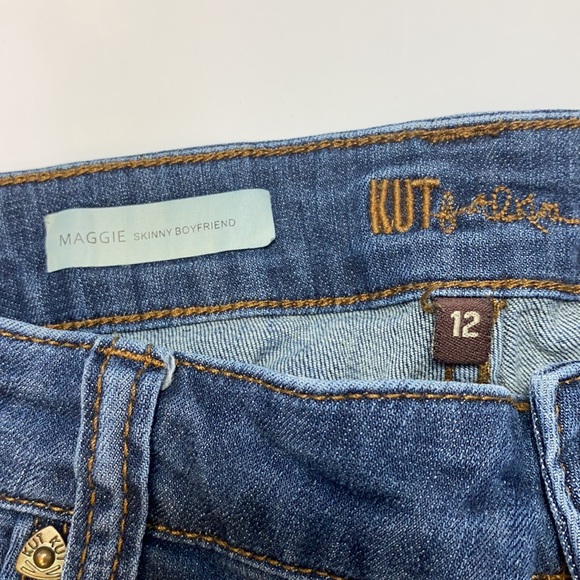KUT women’s jeans Maggie skinny boyfriend size 12 - Picture 2 of 3
